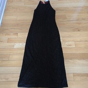 Express Tricot Black Maxi Dress